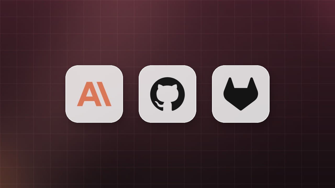 Claude, GitHub and GitLab logos on tiles, representing a private Claude Code plugin marketplace hosted in a git repository